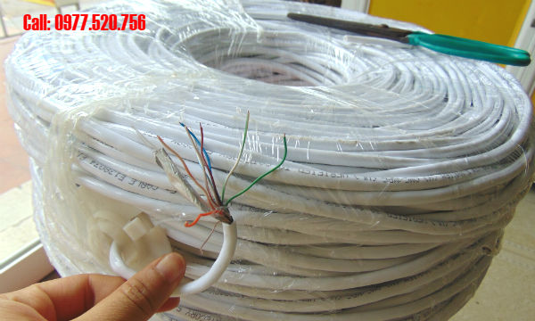 Cáp mạng AMP cat5e FTP 3332 bọc bạc chống nhiễu ( cuộn 305m) lõi nhôm mạ đồng